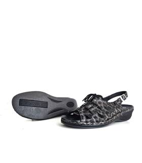 sandalias cuña cómodas mujer suela goma