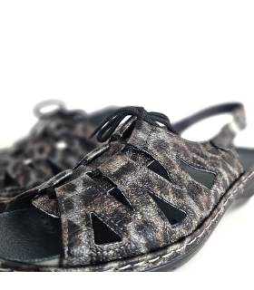sandalias piel ancha verano detalle cordón