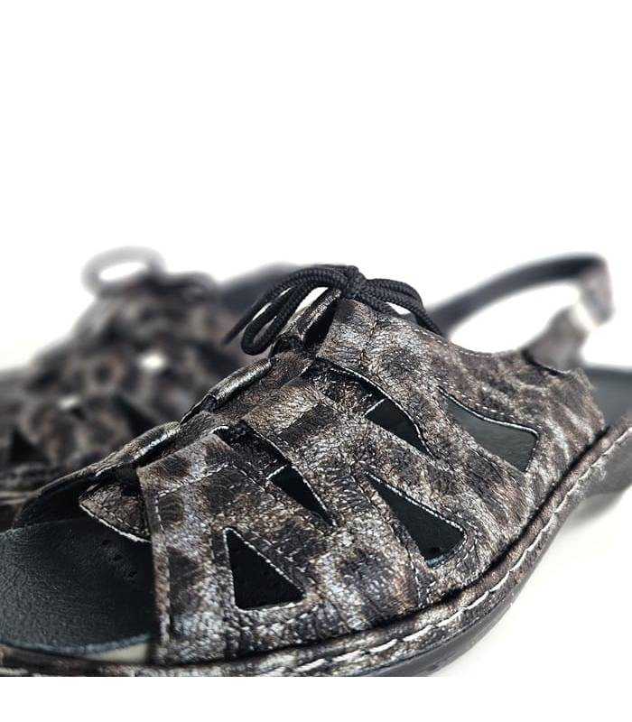 sandalias piel ancha verano detalle cordón