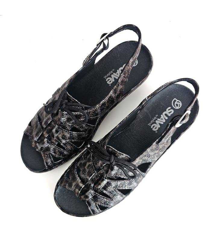sandalias animal print confort pies delicados plantilla extraible