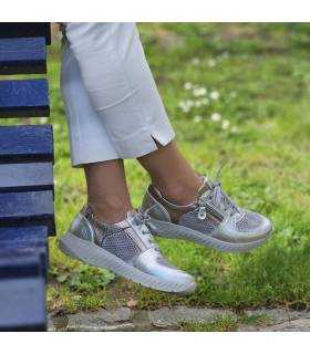 zapatos deportivos mujer anchos plata de Suave by Leyland Puestos