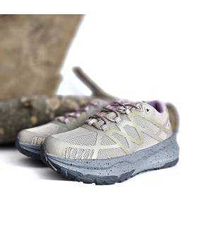zapatillas senderismo impermeables mujer Elementerre Sooke beige vista lateral