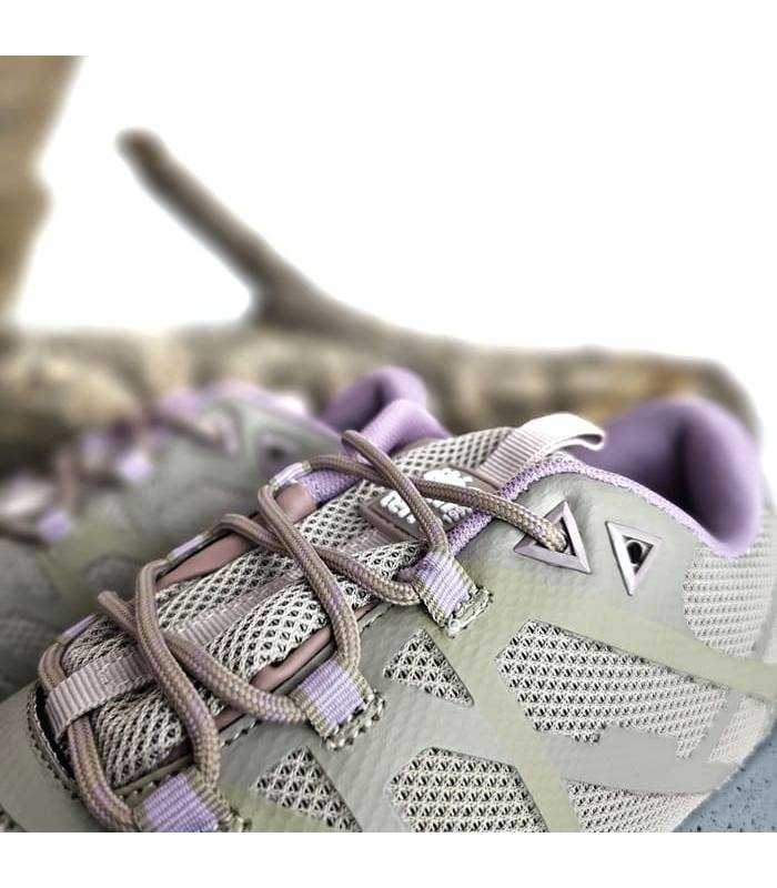 detalle cordones y tejido transpirable zapatillas senderismo mujer Elementerre
