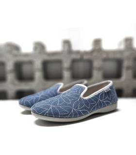 zapatillas casa verano mujer azules Garrido Muro