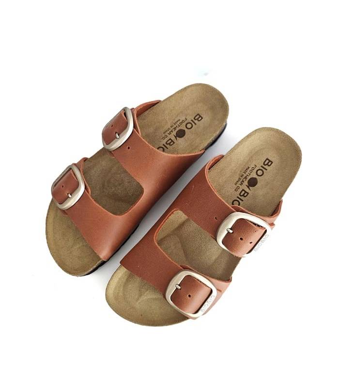 vista superior sandalias bio cómodas verano