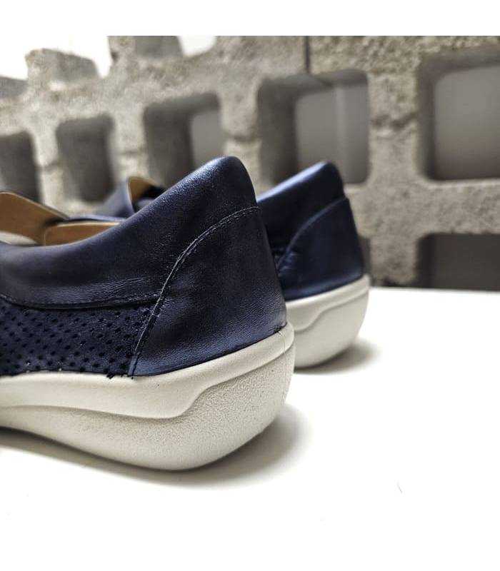 merceditas ortopédicas mujer azul marino ancho especial