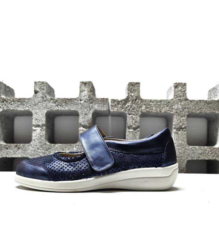 zapatos merceditas cómodas azul marino ancho especial Doctor Cutillas