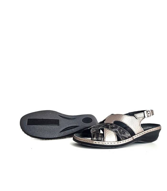 sandalias verano mujer cómodas plomo ligeras