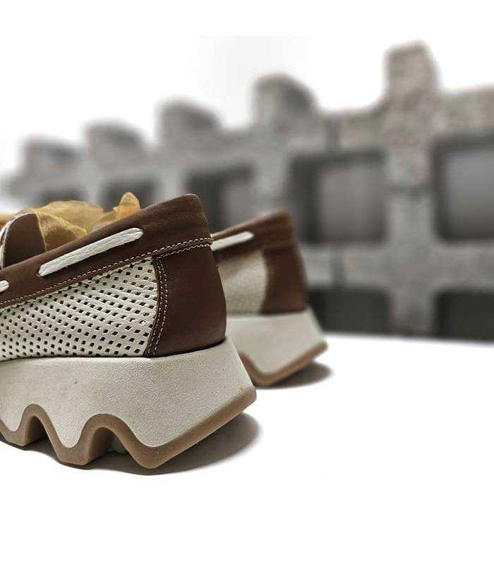 mocasines Nival mujer plataforma dentada