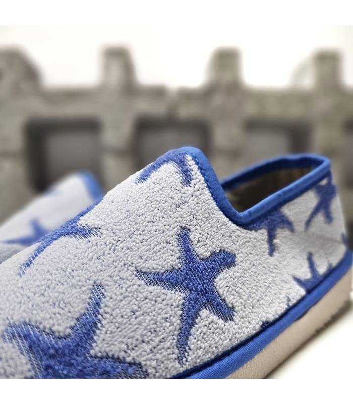 detalle tejido transpirable zapatillas casa verano mujer