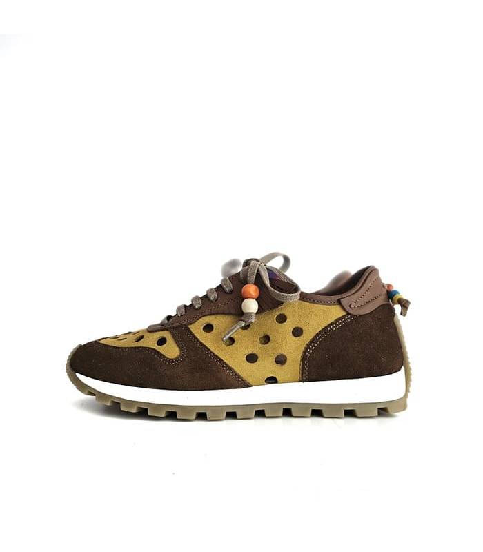 vista lateral sneakers mujer suela goma antideslizante