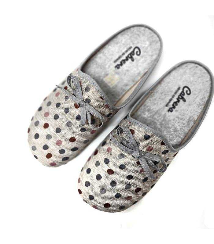 zapatillas casa mujer frescas verano estampado lunares
