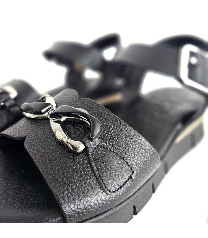 sandalias verano negras elegantes