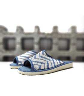 Zapatillas casa verano mujer ligeras Pelusin azul
