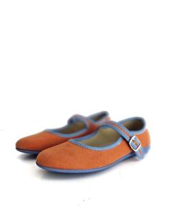 merceditas mujer verano naranja Alberola