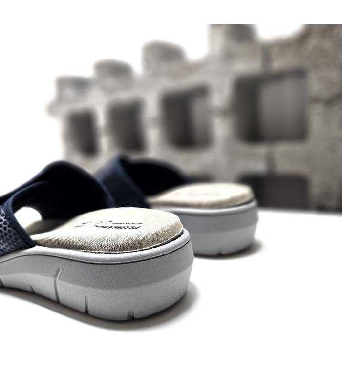 detalle tejido transpirable zapatillas casa