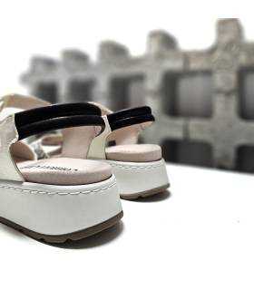 sandalias mujer velcro tobillo ajuste