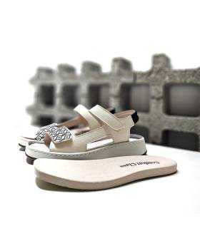 sandalias mujer plantilla extraíble blancas