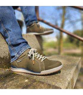 Zapatos cómodos hombre piel verde Baerchi verano puestos de rebajas