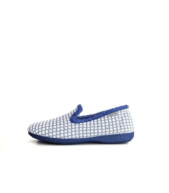 zapatillas casa mujer cómodas azules