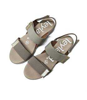 sandalias mujer horma ancha triple velcro confort diario