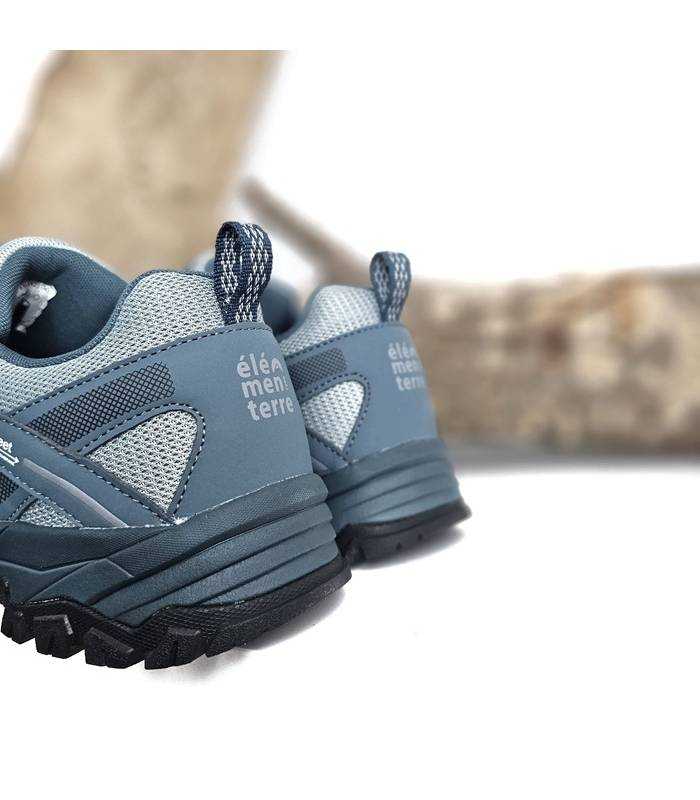 zapatillas senderismo cómodas azul hombre para rutas fáciles, talon