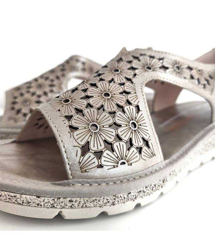 sandalias piel floral transpirables mujer Doctor Cutillas