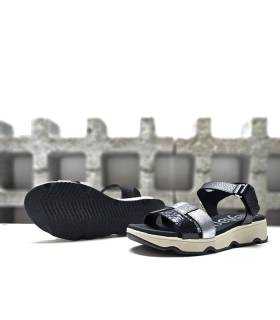 sandalias plataforma ligera negras mujer