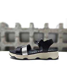 sandalias mujer negras cierre velcro