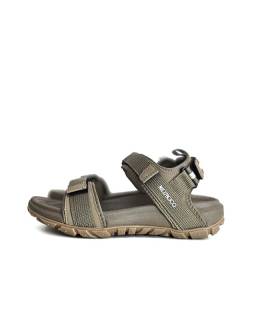 sandalias hombre verano verde caqui vista lateral