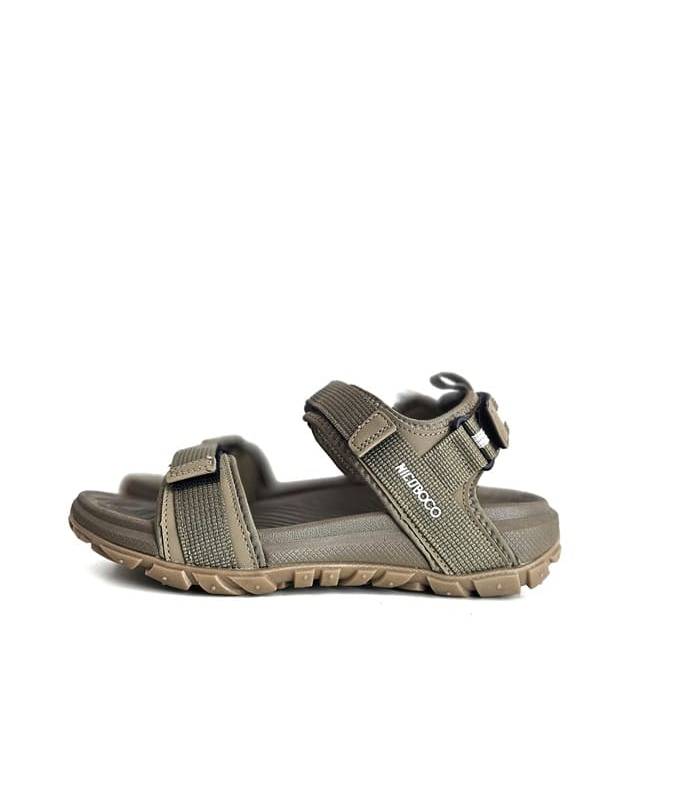 sandalias hombre verano verde caqui vista lateral