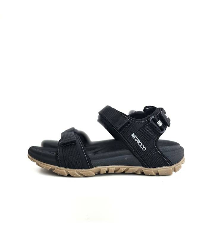 sandalias senderismo hombre negras vista lateral