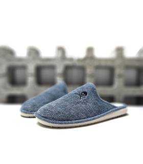 zapatillas casa hombre Gomus azul rizo verano
