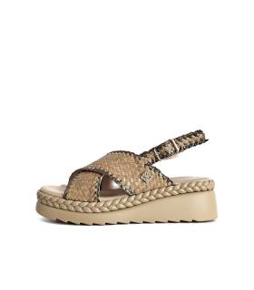 sandalias verano mujer camel cómodas plataforma Chika10 perfil