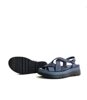 suela ligera sandalias azules confort cuña mujer Doctor Cutillas