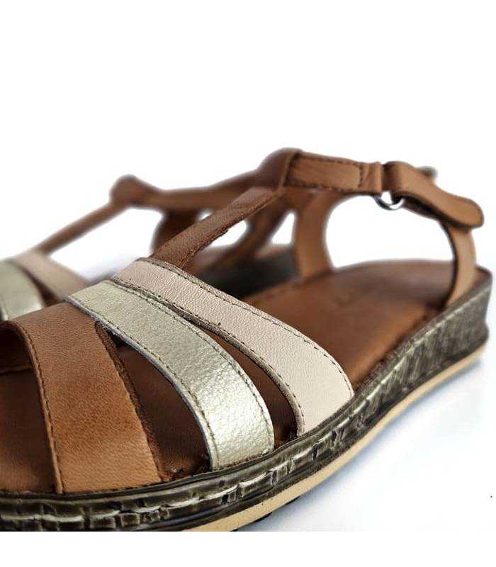 sandalias velcro mujer cómodas plantilla acolchada