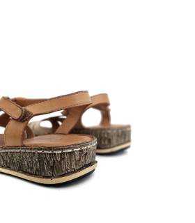 sandalias piel mujer ligeras suela flexible cuña