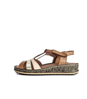 Sandalias piel mujer cómodas Vicmart, perfil