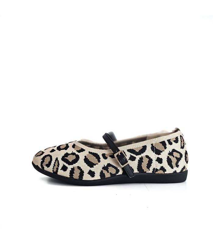 merceditas leopardo mujer cómodas hebilla
