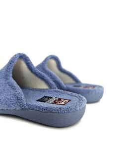 zapatillas casa mujer ligeras azul