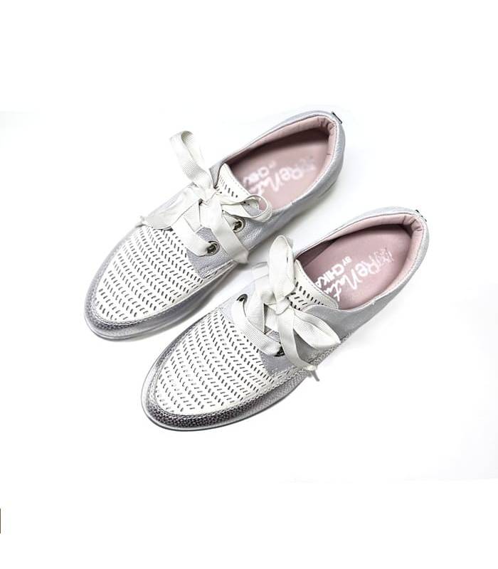 zapatos mujer transpirables piel blancos