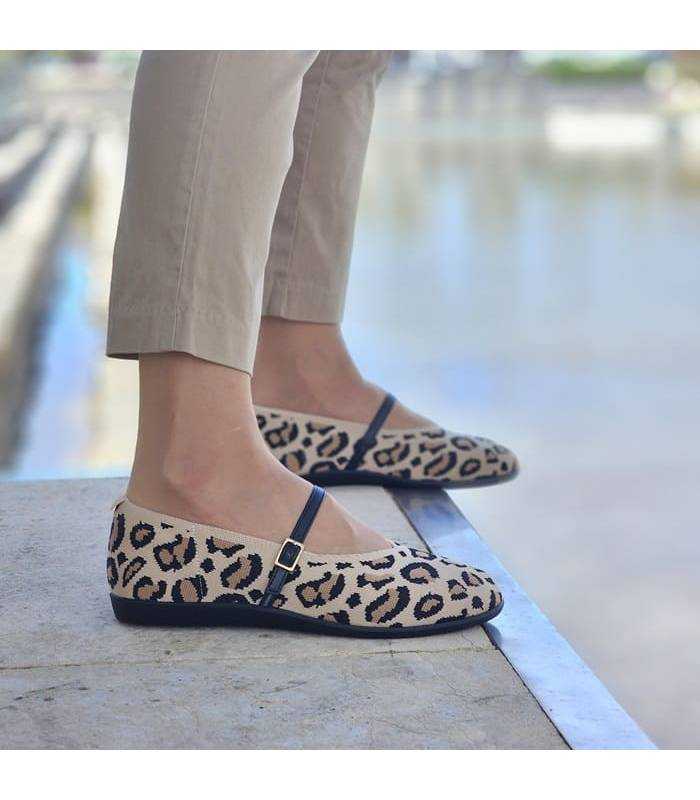 merceditas leopardo mujer cómodas hebilla puestas