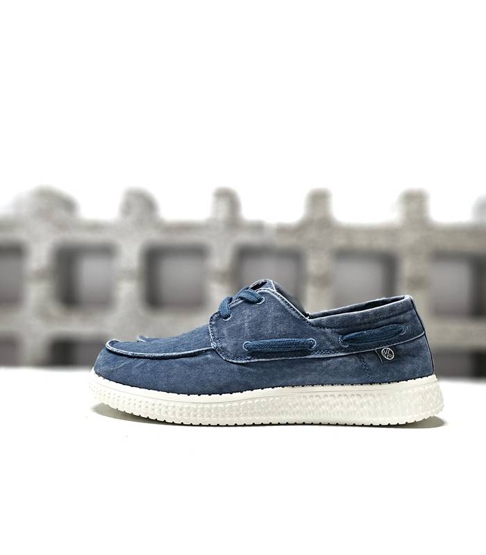 nauticos hombre azules lona