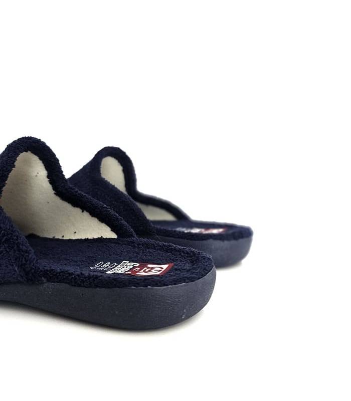 zapatillas casa abiertas hombre azul