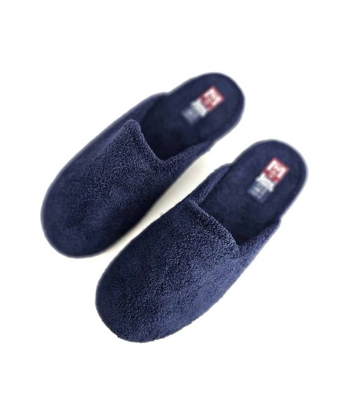 zapatillas casa hombre azul transpirable