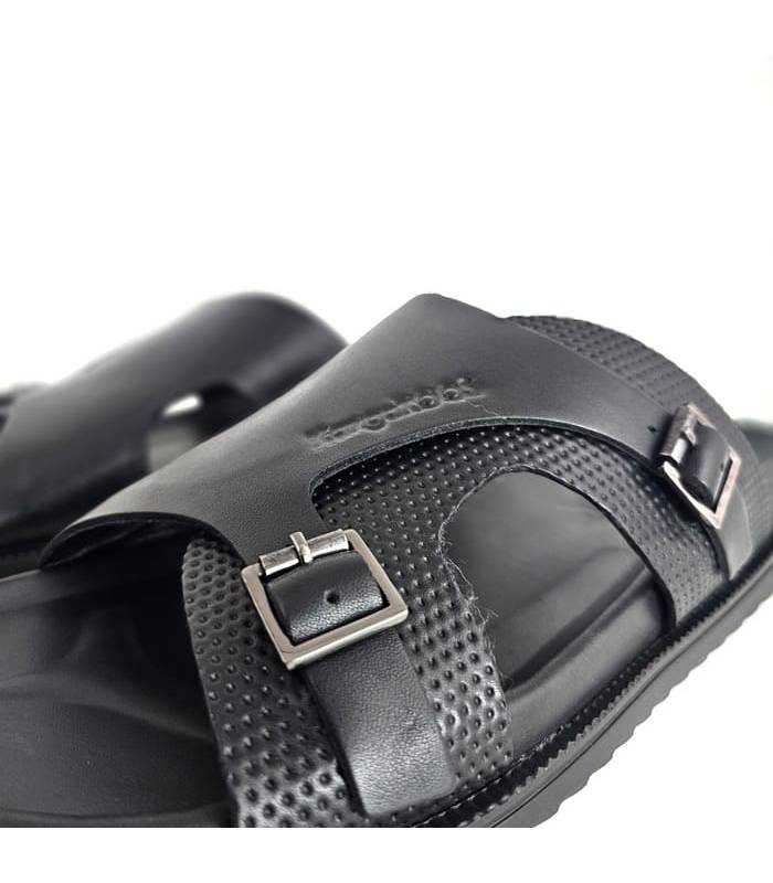 sandalias hombre negras cómodas piel verano