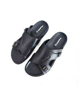 sandalias hombre piel hebillas vista superior