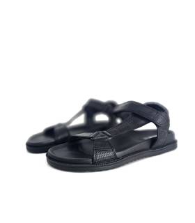 sandalias hombre piel velcro Kangaroos negras