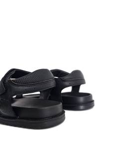 sandalias hombre piel velcro detalle cierre