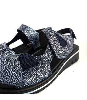 sandalias Cutillas mujer anchas detalle textura